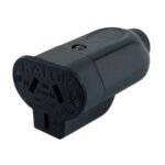 Ficha Hembra Axial Negro Kalop