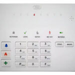 Teclado Alarma X-28 T8l-mpxh 8 Zonas Mensajes Hablados Blanco