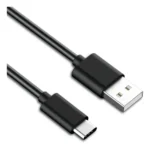 Cable Usb C 3.0 Carga Rápida Megalite 1.5m Negro Tipo C