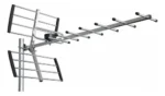 Antena Tda Tv Aire Exterior Tv Digital Hd Megalite A12000 Gris