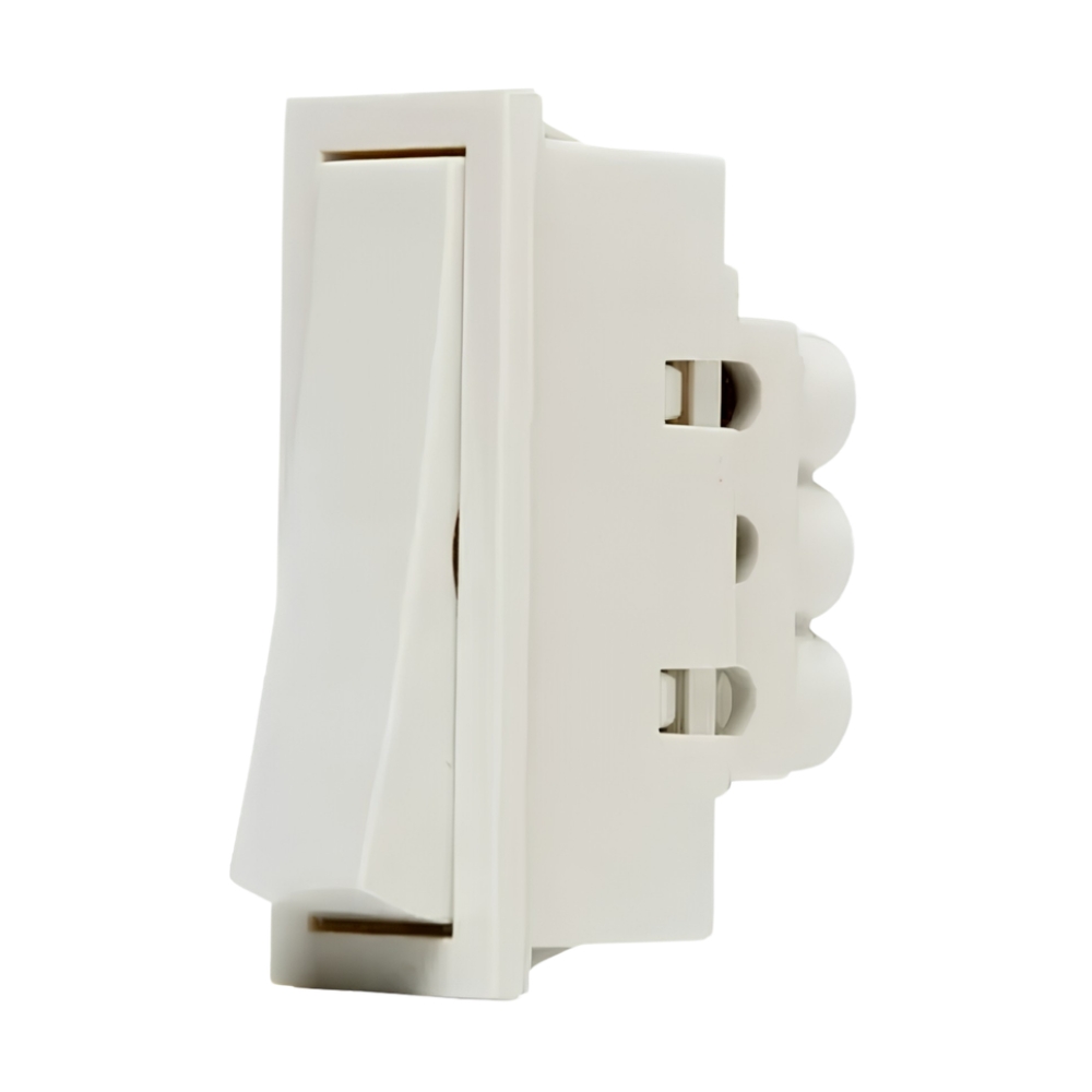262103 Pulsador 10A 1 Módulo Blanco Sica Silight Brava - Image 1