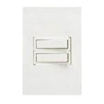 Bastidor Armado 2 Interruptores Blanco Sica Silight Brava