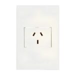 Bastidor Armado 1 Tomacorriente Blanco Sica Silight Brava