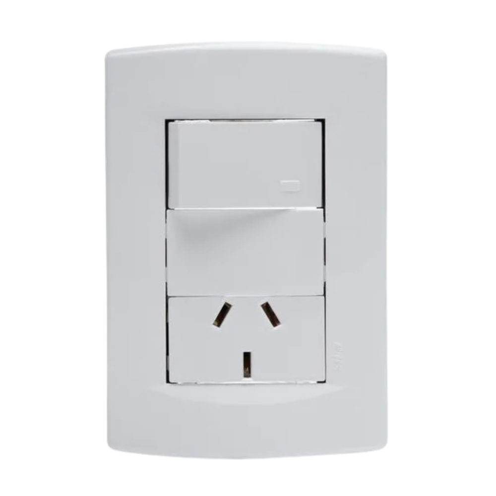 545222 Bastidor Armado 1 Interruptor + 1 Tomacorriente Sica Life - Image 1