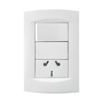 Bastidor Armado 1 Interruptor + 1 Tomacorriente Binorma Sica Life