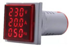 Mini Voltímetro 8-500 Amperimetro 100 Hz 20-75 Digital Baw