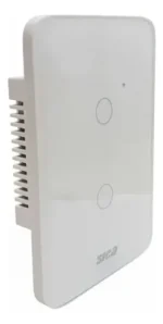 Tecla Táctil Smart Wifi 2 Canales Tuya Smart Smart Life 10 A 220v Blanco