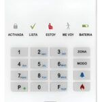Mini Teclado Ultra Fino Led 4 Zonas T4m Mpxh X-28 Alarmas