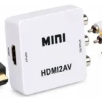 Conversor Hdmi A Rca Adaptador Audio Video 1080p Blanco