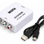 Conversor Rca Av A Hdmi Adaptador Audio Video 1080p Blanco