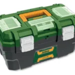 Caja De Herramientas + Candado Jadever Jdtb3316 Con Bandeja Verde Musgo