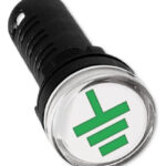 Ojo Buey Piloto Indicador De Tierra Verde 220v Baw