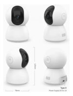 Camara De Seguridad Domo Wifi Interior 3mp Audio Smart Life Blanco - Imagen 3