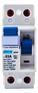 Disyuntor Diferencial Sica Bipolar 63 Amp 2x63
