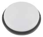 Tortuga Aplique Led Redonda Negra Sica 20w Luz Dia Luz Fría