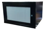 Rack De Amurar 6u 19  Negro Puerta Con Cerradura Negro