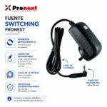 Fuente Switching 9v 1500ma Fu9v1500 Pronext - Image 2