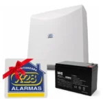 Central De Alarma N4 X-28 + Bateria + Cartel Disuasivo