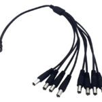 Cable Dc Alimentación Splitter De 1 A 8 Cámaras De Seguridad