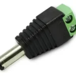 10 Fichas Plug Macho Bornera 5,5x2,1mm Cctv