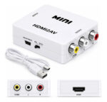 Conversor Hdmi A Rca Adaptador Audio Video 1080p Blanco - Image 3