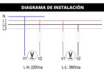 Voltimetro Digial 1 Modulo Din 3 Digitos Vca Baw Vmd500ca3 - Image 2