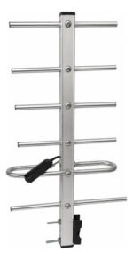 Antena Uhf Exterior 6 Elementos Para Tda Tv Digital Gris