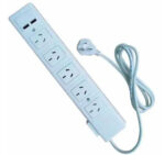 Zapatilla Prolongador 5 Tomas Blanca+usb + 1.5m Cable Kalop - Image 2