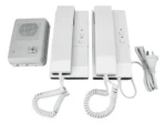 Portero Eléctrico Commax 2 Teléfonos Intercomunicados 220v Blanco - Image 2