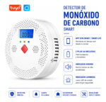 Detector De Monóxido De Carbono Smart Wifi Smart Life Tuya Blanco - Image 2