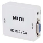 Mini Conversor De Vídeo Hd Hdmi X Vga Hdmi2vga Hdmi A Vga