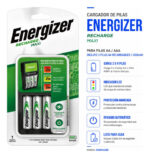 Cargador De Pilas Aa Aaa Energizer Maxi + 2 Pilas Recargable - Image 2