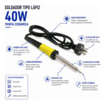 Soldador De Estaño 40w Punta Ceramica Megalite - Image 2