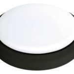 Tortuga Led Redonda 15w Luz Dia Interelec Negro