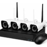 Kit Wifi 4 Cámaras Ip 3mp Color 24hs + Nvr Smart Life Blanco