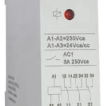 Rele Baw Inversor 3 Contactos Riel Din 230vca 24vca-cc 8a