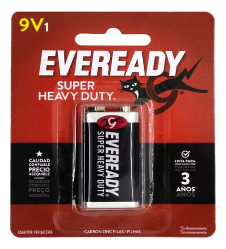 D_684838-MLU75310390964_032024-O Bateria Eveready 9 Volt 1222bp 6f22 - Image 1