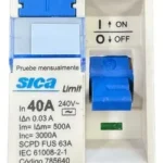 Disyuntor Diferencial Bipolar Sica 40a 2p 30ma 785640