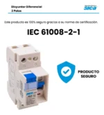 Disyuntor Diferencial Bipolar Sica 40a 2p 30ma 785640 - Image 7