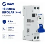Interruptor Automático Bipolar 1 Módulo 20a Baw Curva C 230v Compacto - Image 2