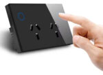 Tomacorriente Touch Smart Wifi Doble Negro 10amp Tbcin - Image 2