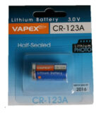 Pila Cr123a 3v Lithium Vapex Para Linterna Camara Sensores - Image 2