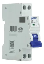 Interruptor Automático Bipolar 1 Módulo 20a Baw Curva C 230v Compacto - Image 4