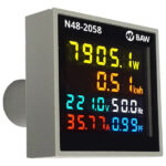 Multimedidor Digital De Energia Monofásico Baw 22mm Para Pan