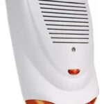Sirena De Exterior Carcaza Plastica Con Luz 30w Alarma