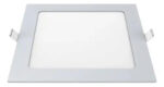 Plafon Led 12w Calido Panel Embutir Cuadrado
