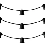 Guirnalda Exterior 10mts 10 portalamparas 220v