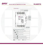 Selector Automático Fase Baw 25a Protege Tensión Trifásico - Imagen 3