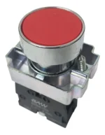 Pulsador Modular Rasante Rojo Aro Metalico Baw Ip65 Nc - Imagen 2