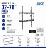 Soporte De Tv Fijo Slim 32 -70 Sica - Imagen 2